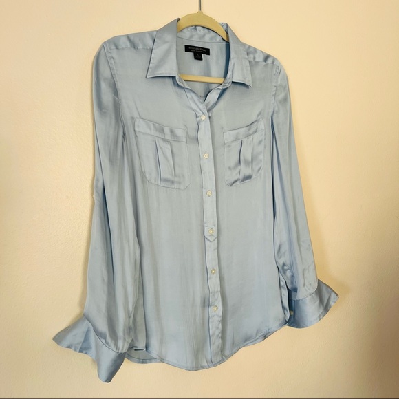 Banana Republic Blue Dillon Classic Fit button down Shirt - Picture 5 of 6